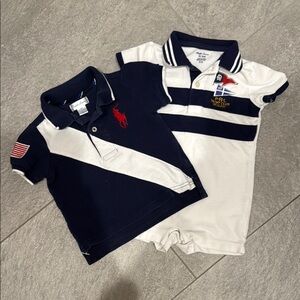 Ralph Lauren Bundle - 9m baby Romper and Polo